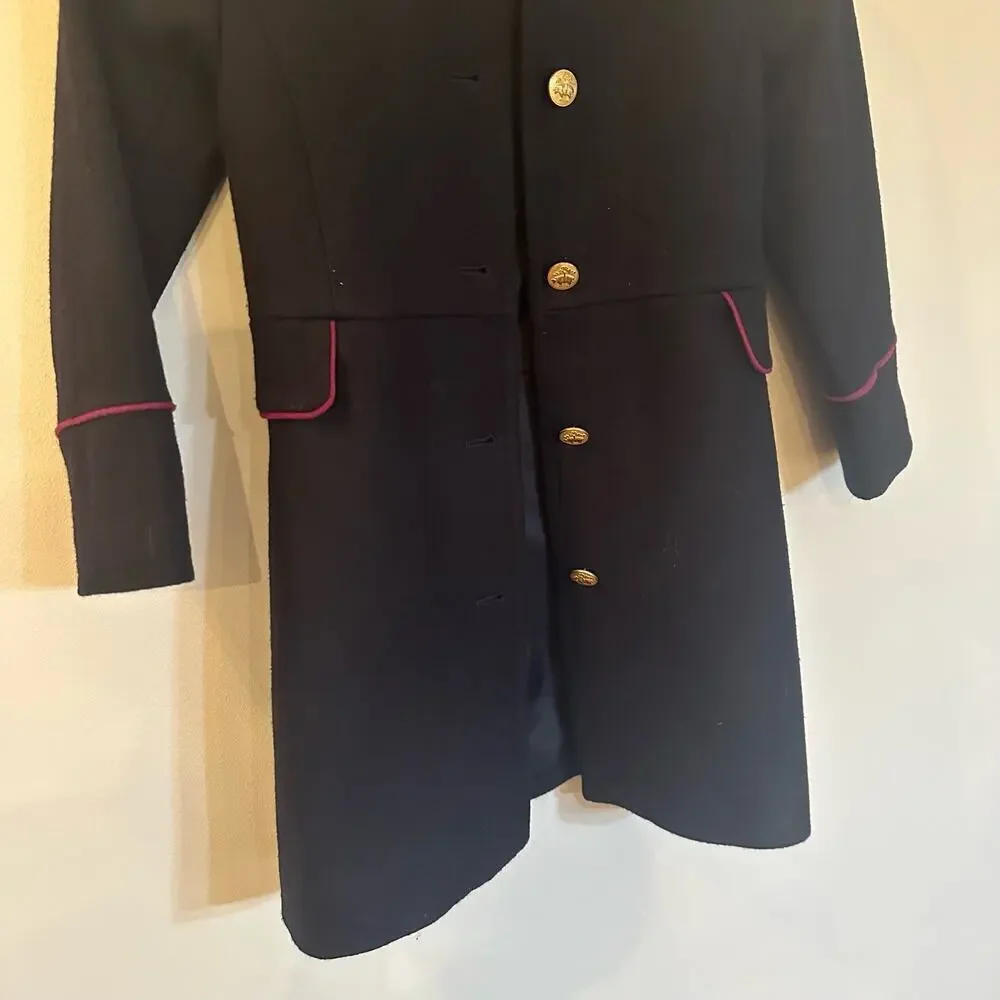 Brooks Brothers Girls Dress Coat sz S peter pan collar dress coat